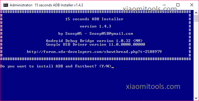 ADB Installer – Xiaomi Tools